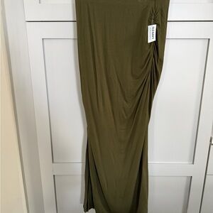 Olive Old Navy Maxi Skirt
